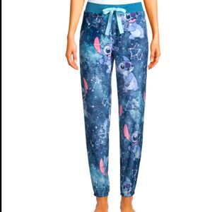 Disney Women’s Pajamas Lilo & Stitch Fleeced Jogggers Size Small